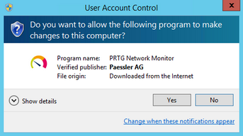 Windows User Account Control Confirmation Request Windows User Account Control Confirmation Request